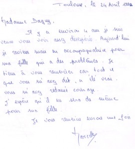 Témoignage de Marcelle